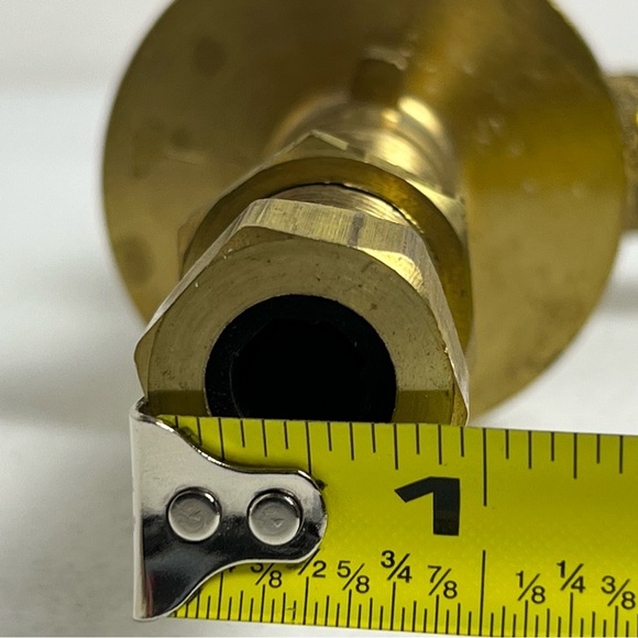 VTG Pair Embroidered Brass Decorative Ornate Separate Hot Cold Sink Faucets - Picture 14 of 16